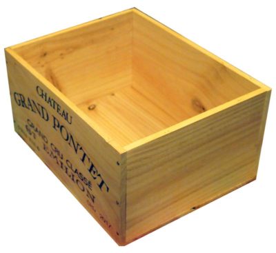 Caja de vino de madera Chateau Grand Pontet [Francia] - Imagen 2