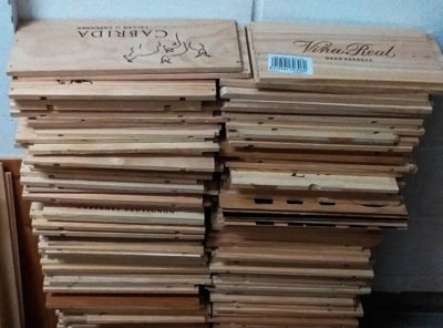 Lote de 10 paneles laterales de cajas de vino - Imagen 3