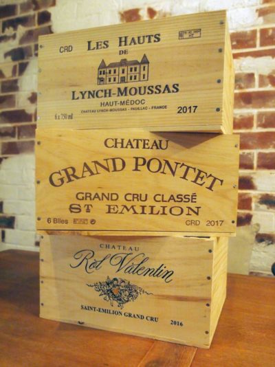 Caja de vino de madera Chateau Grand Pontet [Francia] - Imagen 4