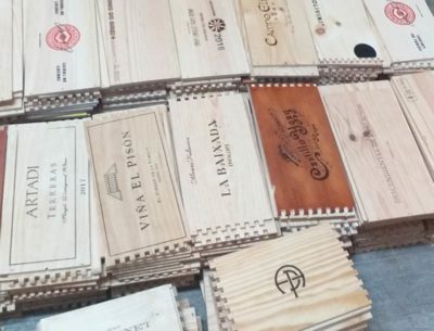 Lote de 10 paneles laterales de cajas de vino - Imagen 2