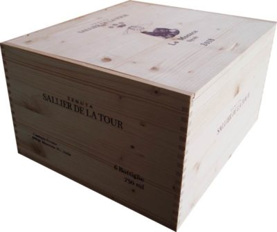 Caja de vino de madera La Monaca [Italia] - Imagen 2