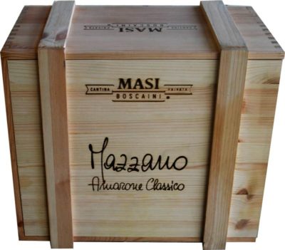 Caja de vino de madera Masi Amarone Mazzano [Italia] - Imagen 3