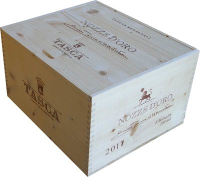 Caja de vino de madera Tasca d'Almerita Nozze d'Oro [Italia] - Imagen 2