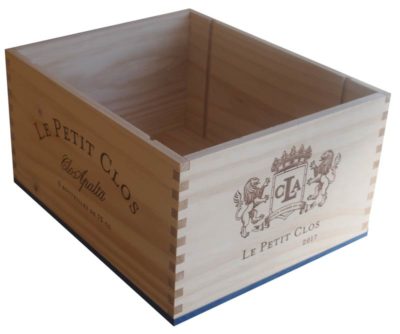 Caja de vino de madera Le Petit Clos [Chile] - Imagen 3