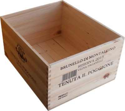 Caja de vino de madera Montalcino [Italia] - Imagen 2