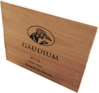 Tapa de caja de vino Gaudium [España] - Imagen 2