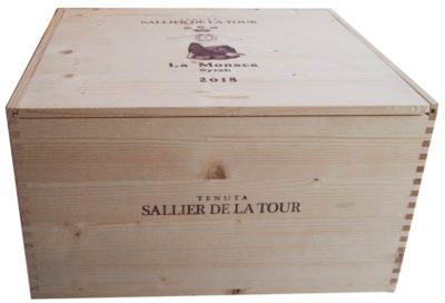 Caja de vino de madera La Monaca [Italia] - Imagen 3