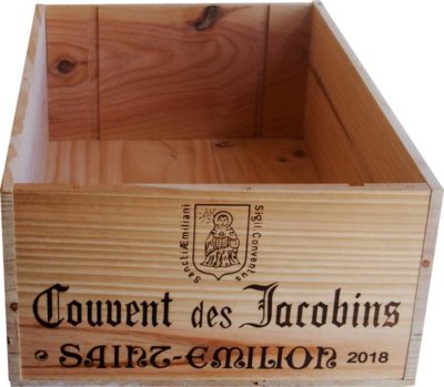 Caja de vino de madera Couvent des Jacobins [Francia] - Imagen 2
