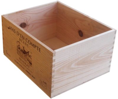 Caja de vino de madera Mas d´en Compte [España] - Imagen 2