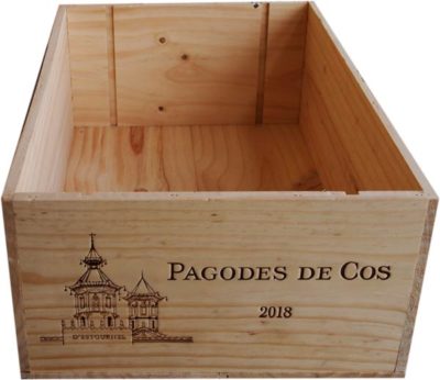 Caja de vino de madera Pagodes de Cos [Francia] - Imagen 2