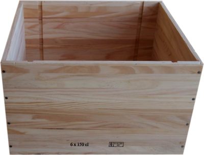 Caja de vino de madera MAGNUM Chateau Faugeres [Francia] - Imagen 2