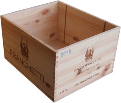 Caja de vino de madera Franchetti [Italia] - Imagen 2
