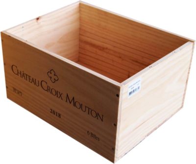 Caja de vino de madera Château Croix Mouton [Francia] - Imagen 2