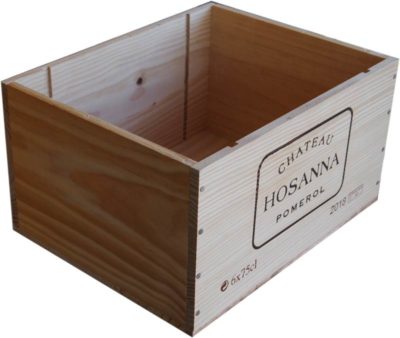 Caja de vino de madera Château Hosanna [Francia] - Imagen 2