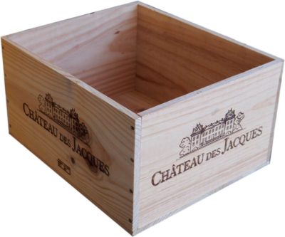 Caja de vino de madera Château des Jacques [Francia] - Imagen 2