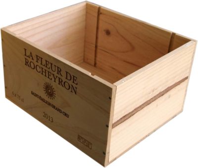 Caja de vino de madera La Fleur de Rocheyron [Francia] - Imagen 2