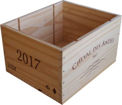 Caja de vino de madera Cheval Des Andes [Argentina] - Imagen 2