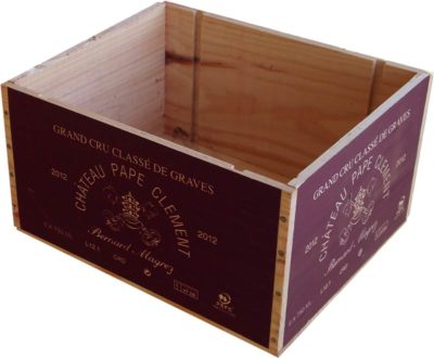 Caja de vino de madera Château Pape Clement [Francia] - Imagen 2