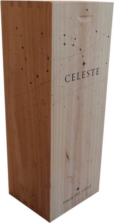 Caja de vino de madera Celeste [España] - Imagen 2