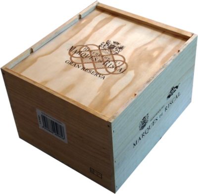 Caja de vino de madera Marqués Riscal [España] - Imagen 3