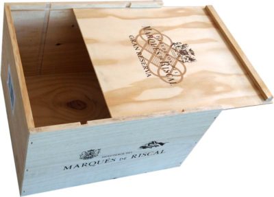 Caja de vino de madera Marqués Riscal [España] - Imagen 2