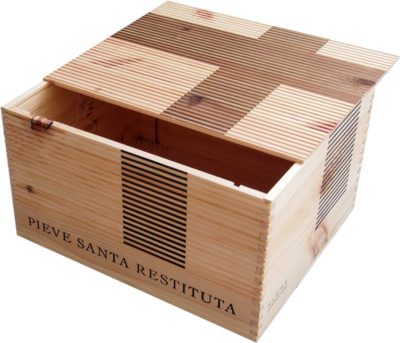 Caja de vino de madera Pieve Santa Restituta [Italia] - Imagen 2