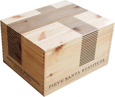 Caja de vino de madera Pieve Santa Restituta [Italia] - Imagen 3