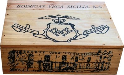 Caja de vino de madera Sicilia [España] - Imagen 3