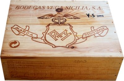 Caja de vino de madera Sicilia (año 93) [España] - Imagen 3